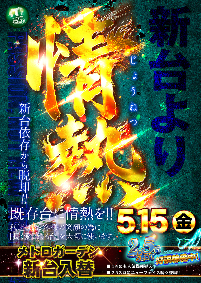  新台入替！